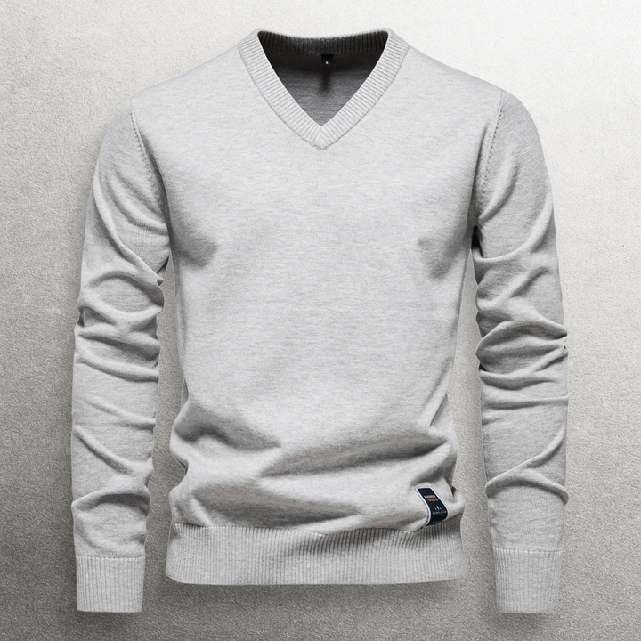 Haruki V-neck Cotton Sweater