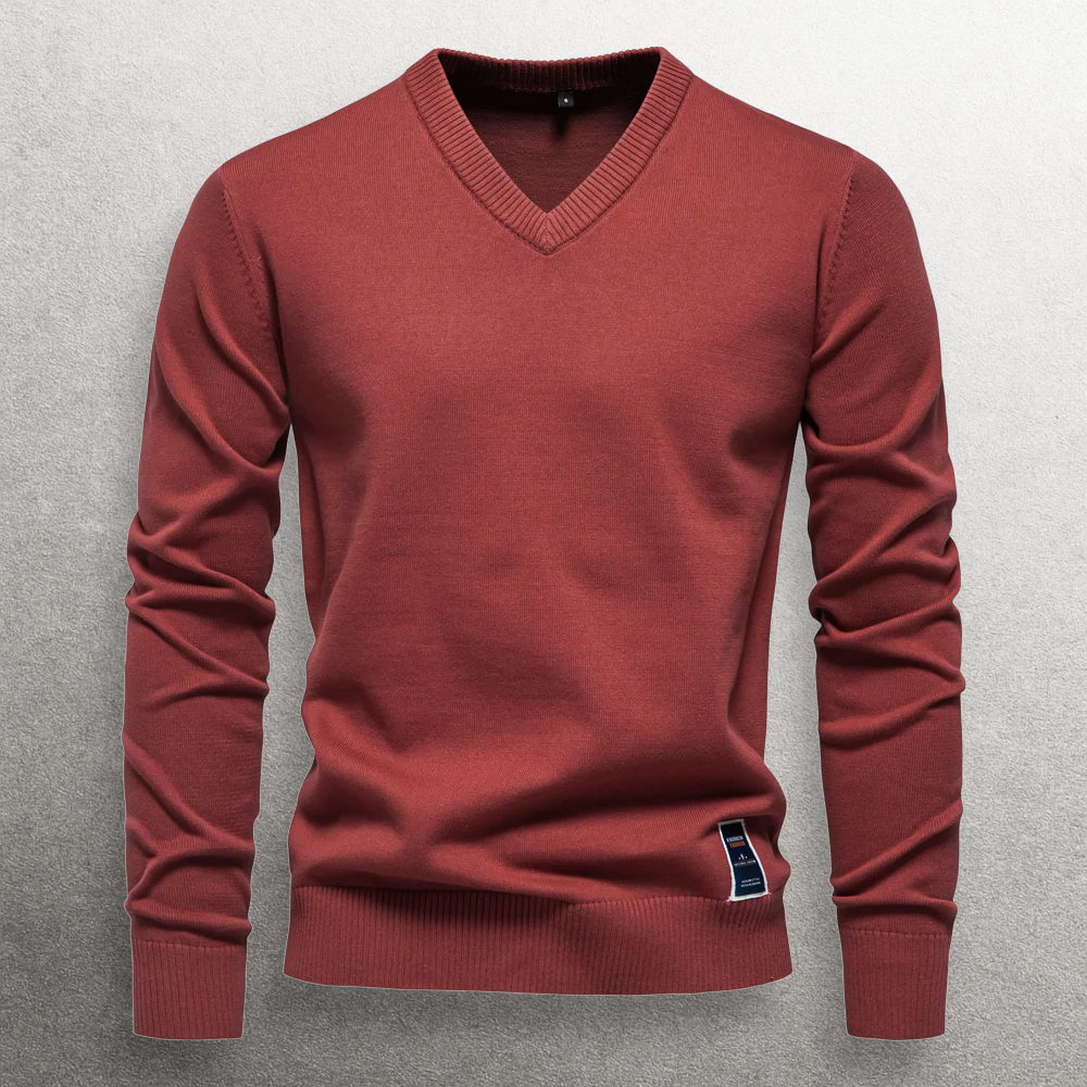 Haruki V-neck Cotton Sweater