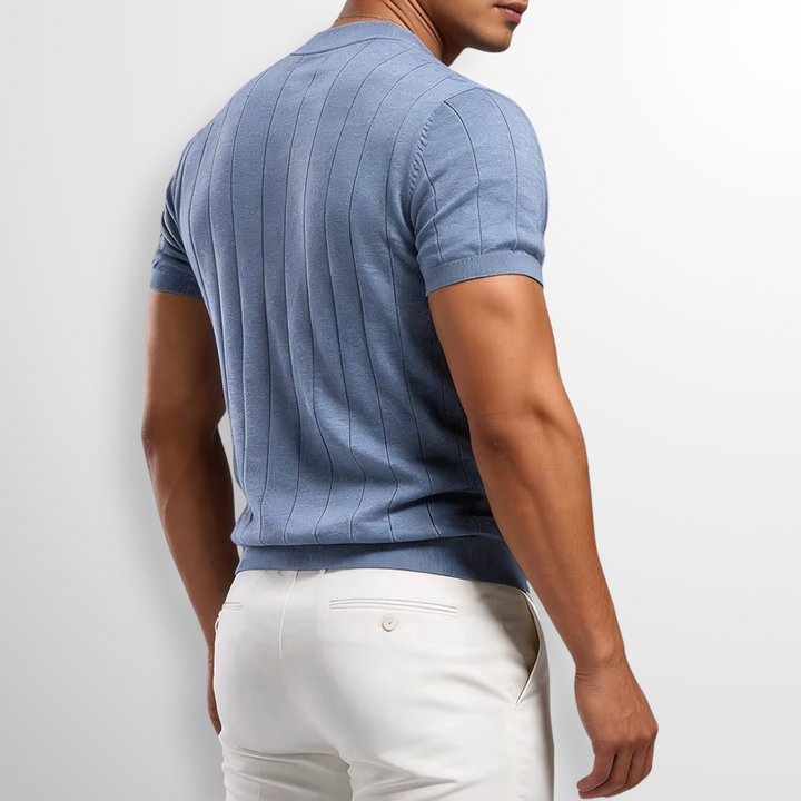 Hayes Ribbed Cotton Sweater Tee