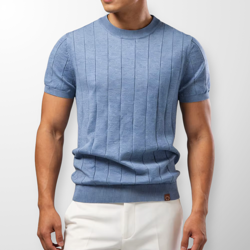 Hayes Ribbed Cotton Sweater Tee