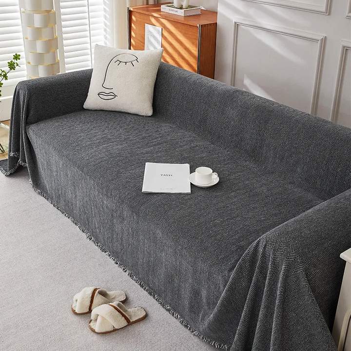 Linden Herringbone Sofa Cover
