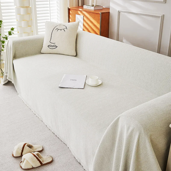 Linden Herringbone Sofa Cover