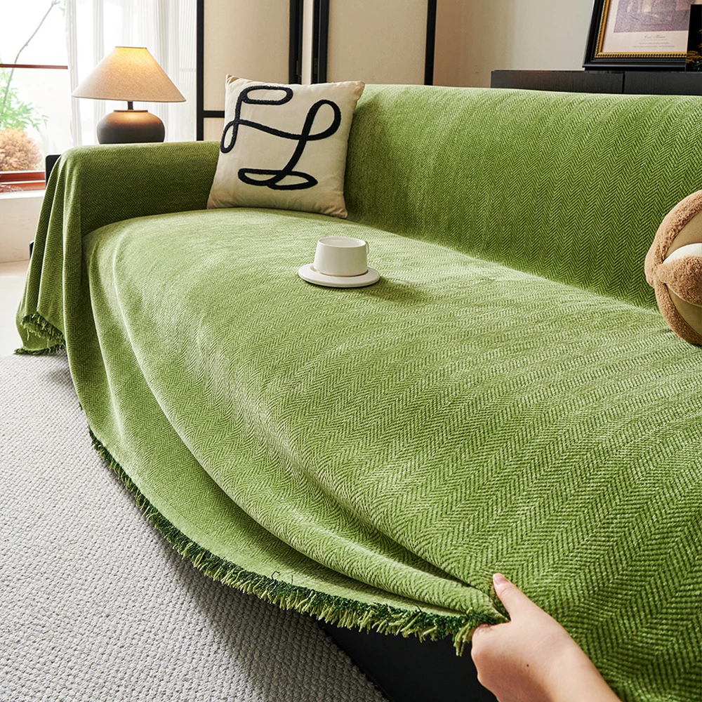 Linden Herringbone Sofa Cover