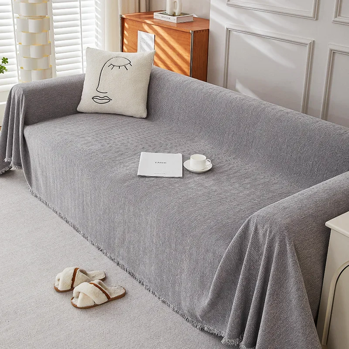 Linden Herringbone Sofa Cover