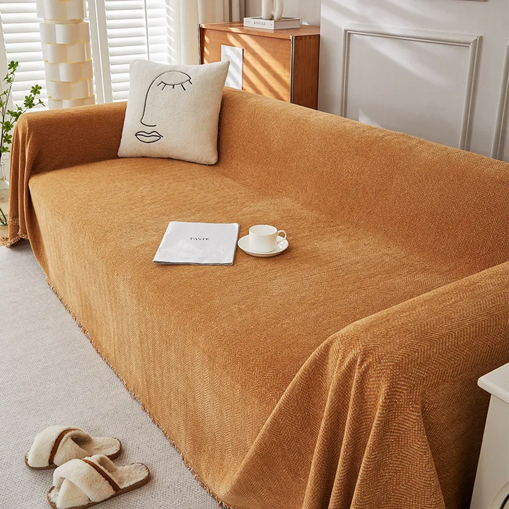 Linden Herringbone Sofa Cover