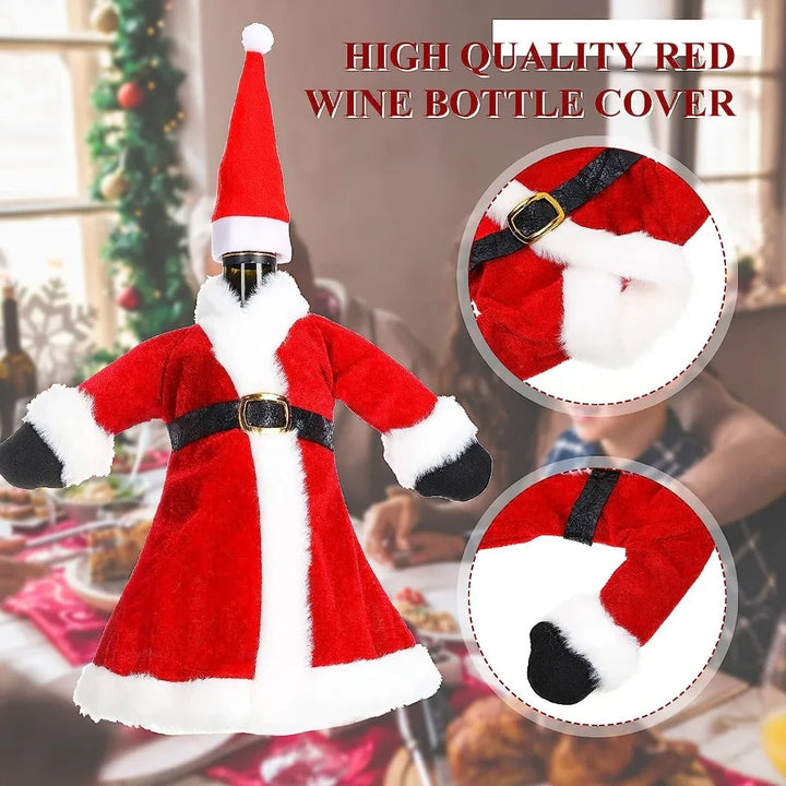 Santa Yuletide Wine Wraps