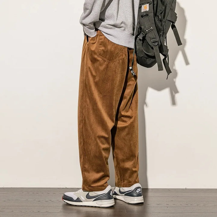 Sander Wide-Leg Corduroy Pants