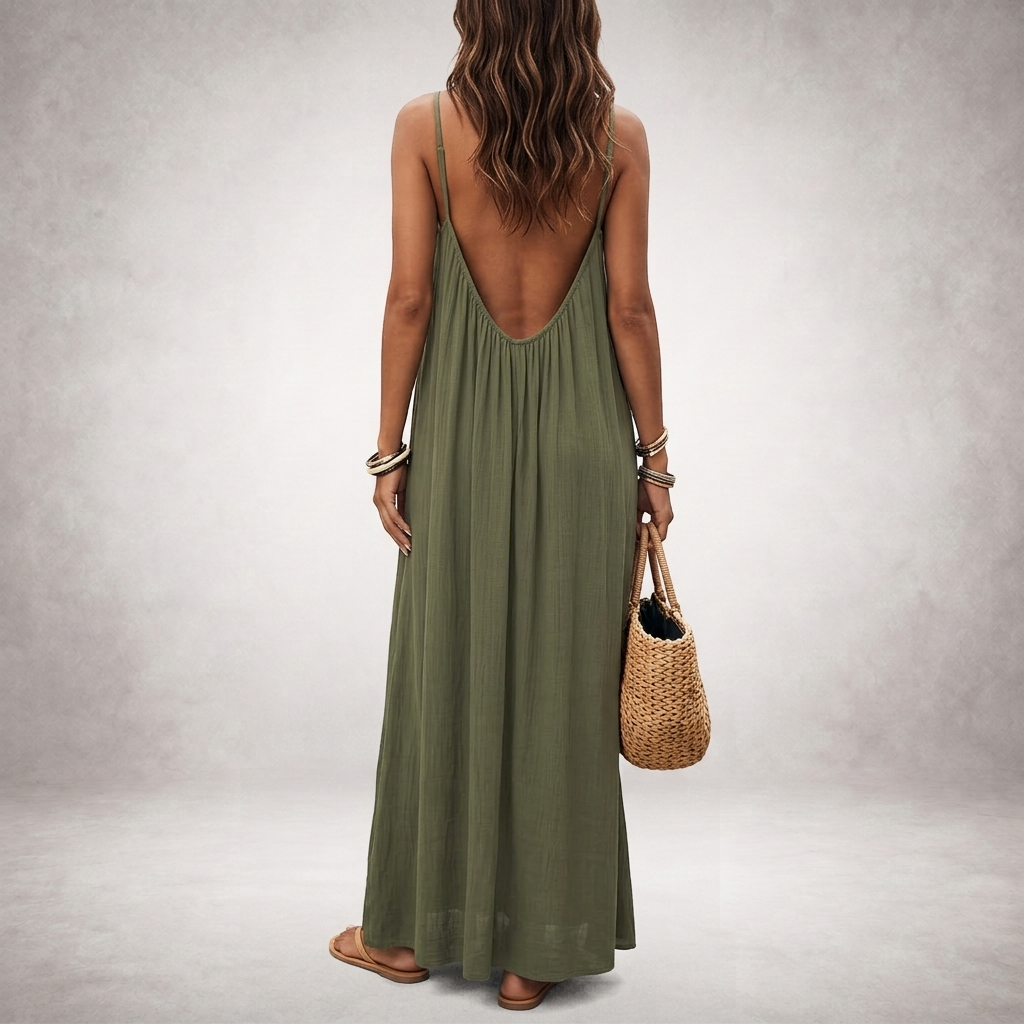 Savannah Open Back Cami Sundress