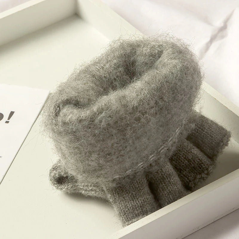 2-in-1 Fingerless Mitten-Gloves