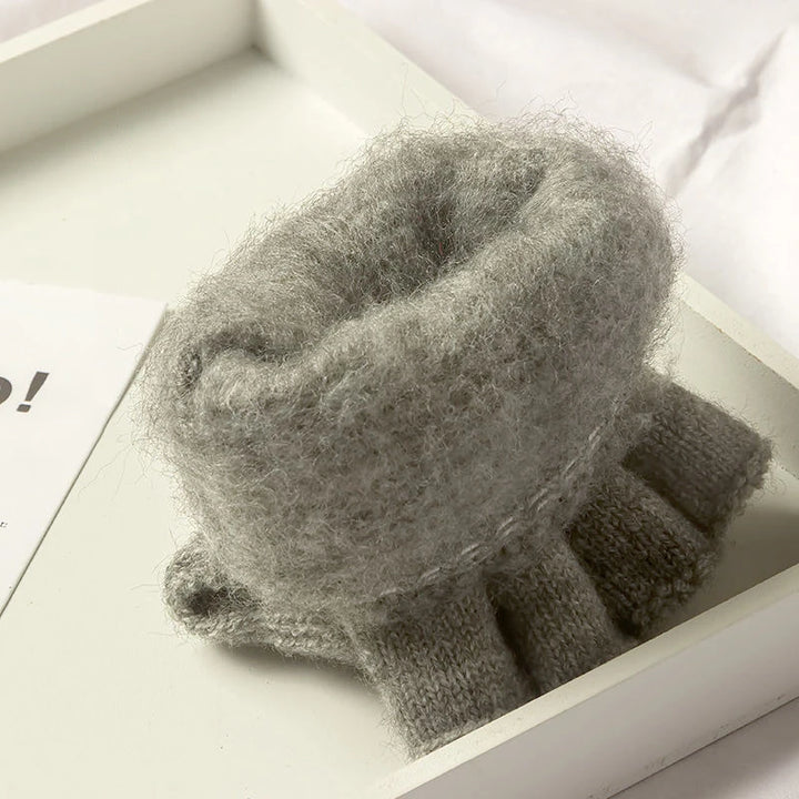 2-in-1 Fingerless Mitten-Gloves