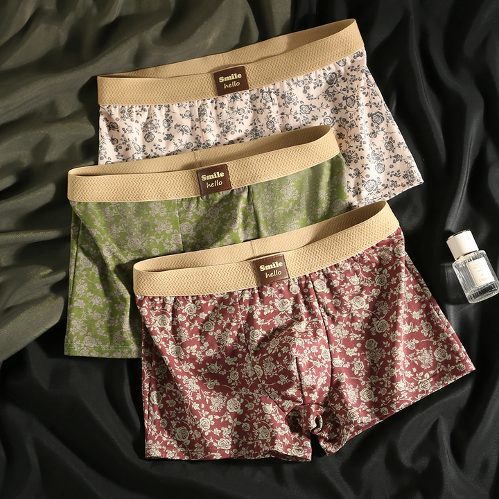 Men’s 100% Cotton Bold Floral Boxers