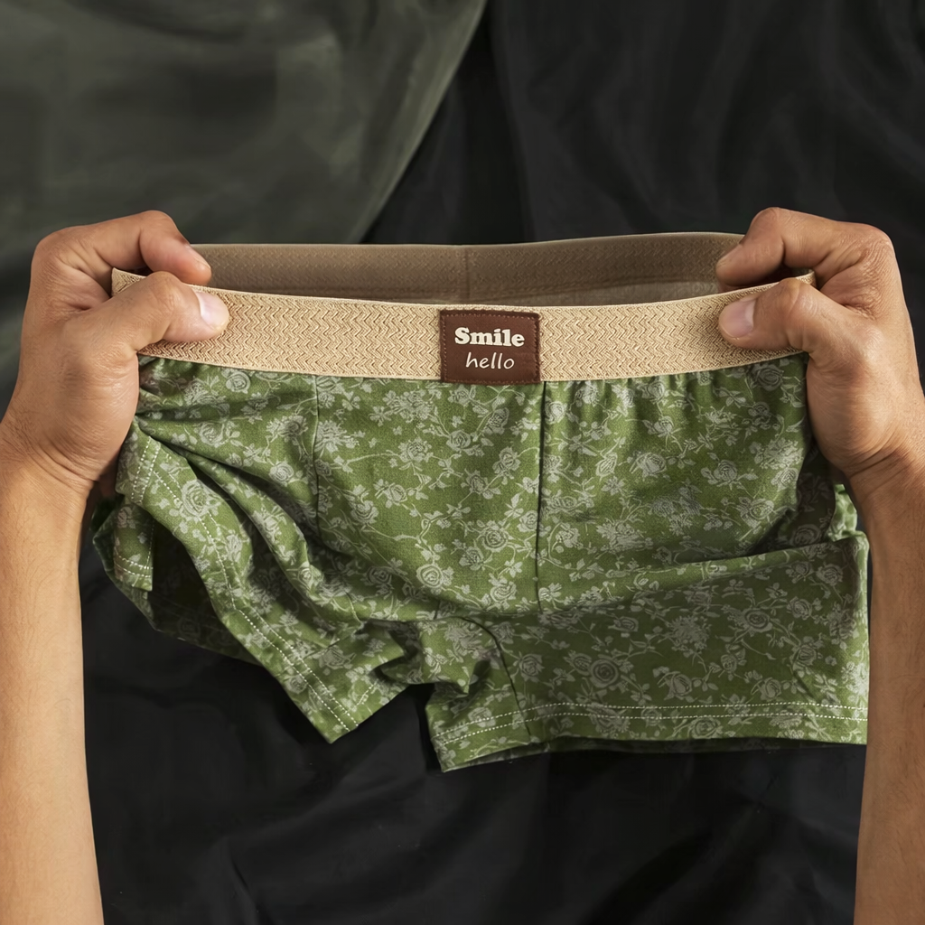 Men’s 100% Cotton Bold Floral Boxers