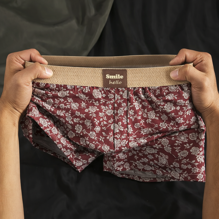 Men’s 100% Cotton Bold Floral Boxers