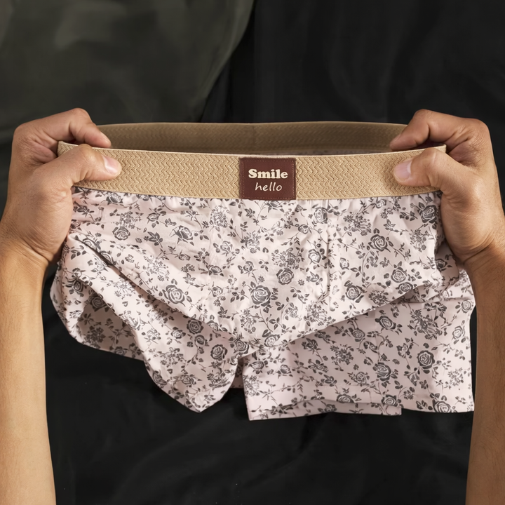 Men’s 100% Cotton Bold Floral Boxers