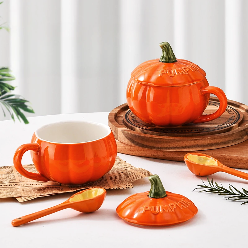 Autumn Bliss Pumpkin Stoneware Mug