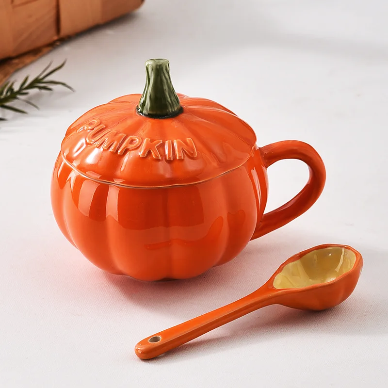 Autumn Bliss Pumpkin Stoneware Mug