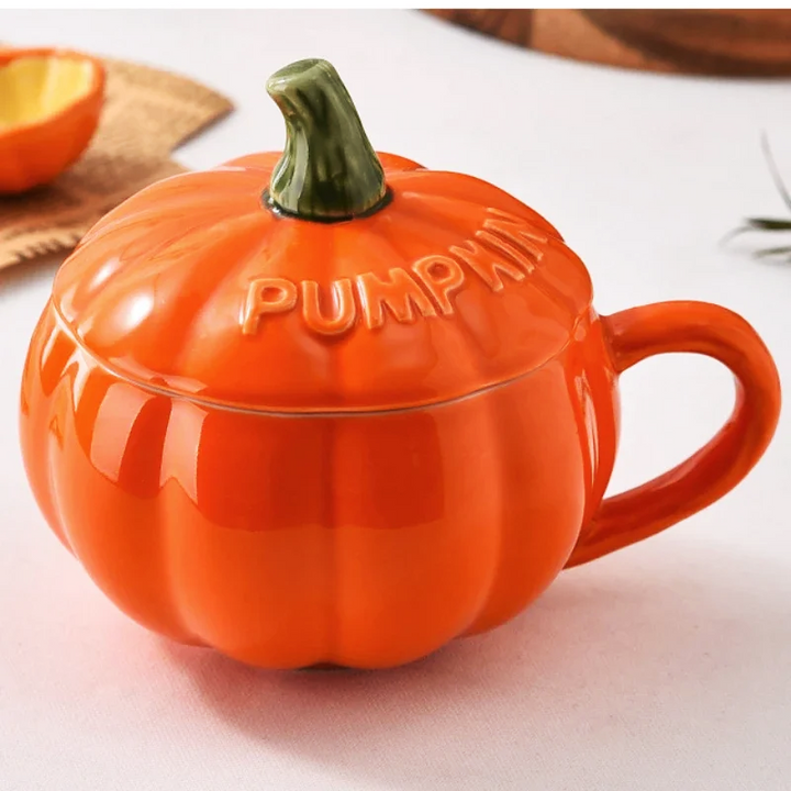 Autumn Bliss Pumpkin Stoneware Mug