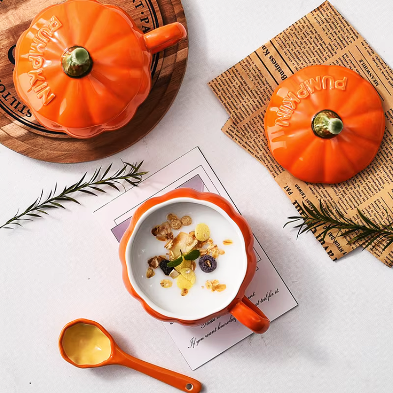 Autumn Bliss Pumpkin Stoneware Mug