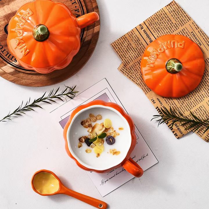 Autumn Bliss Pumpkin Stoneware Mug