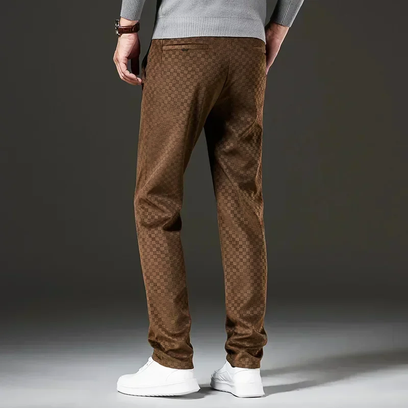 Checkered Corduroy Pants