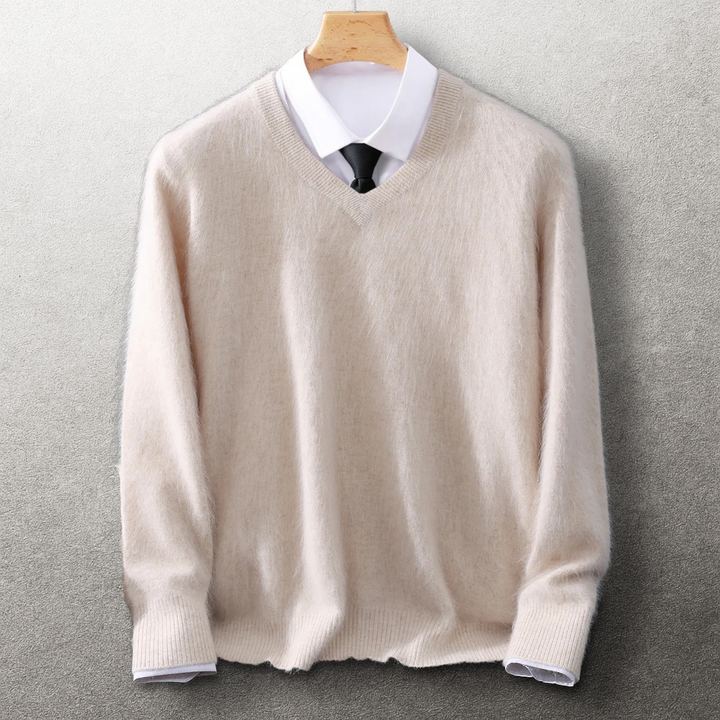 Elio Cashmere V-Neck Sweater