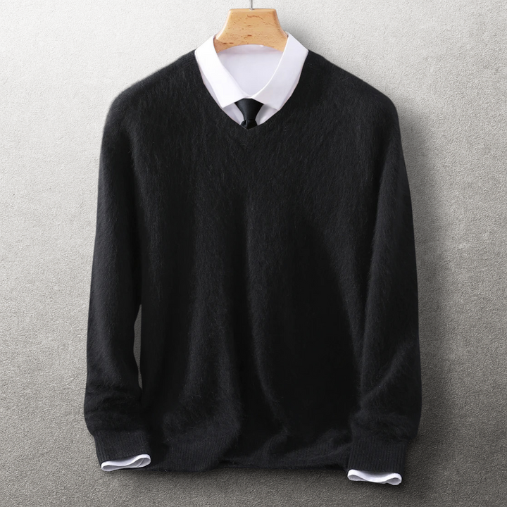 Elio Cashmere V-Neck Sweater