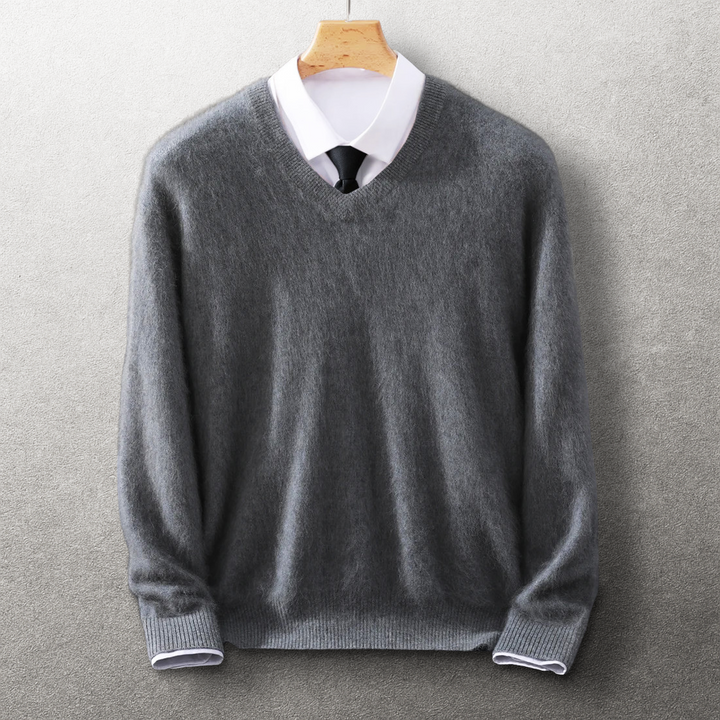 Elio Cashmere V-Neck Sweater