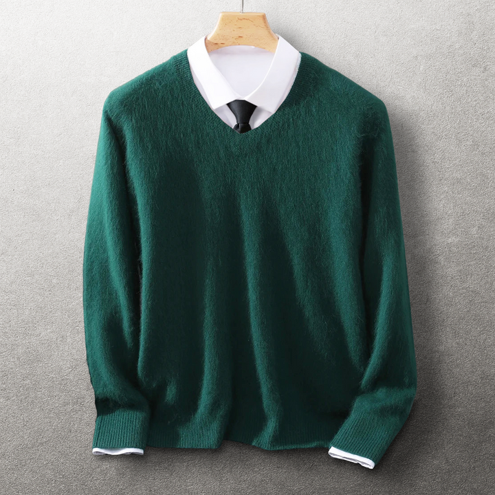 Elio Cashmere V-Neck Sweater
