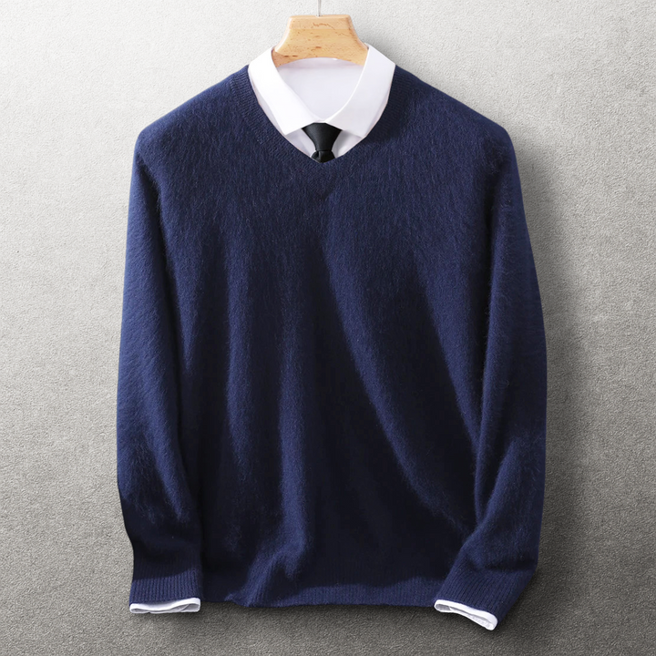 Elio Cashmere V-Neck Sweater