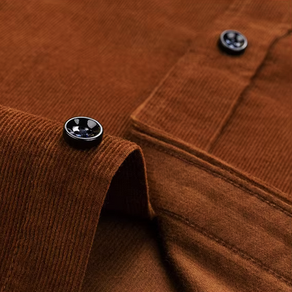 Harrison Fine Wale Cotton Corduroy Button-Up Shirt
