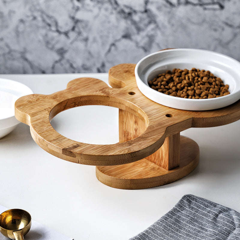 Feline Feeder - Double Food Bowl