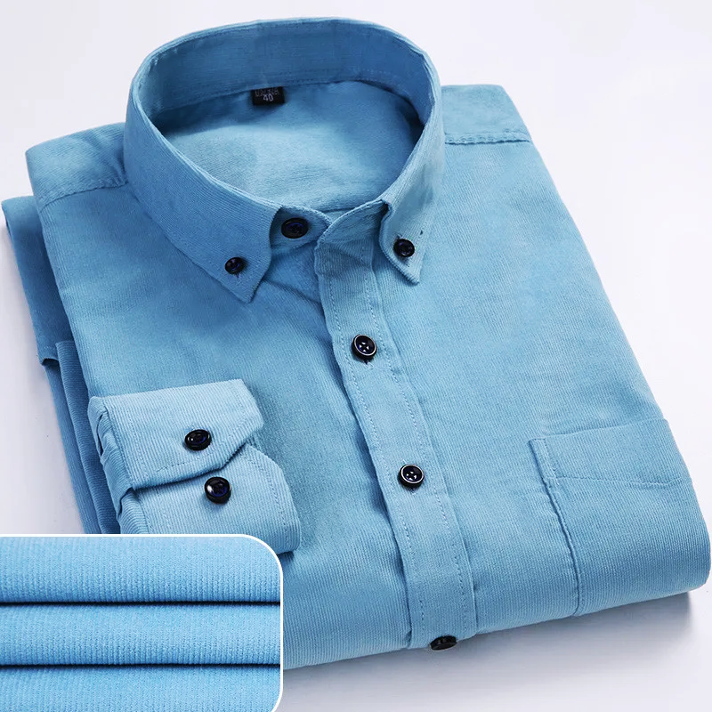 Harrison Fine Wale Cotton Corduroy Button-Up Shirt