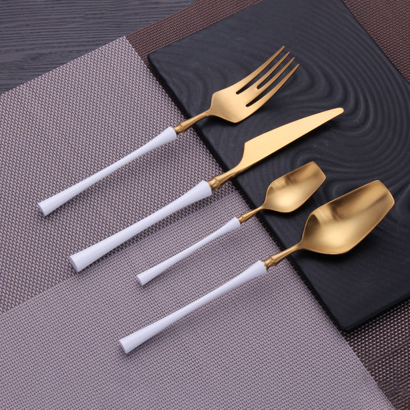 Auriel Gold Cutlery Set (4 piece)
