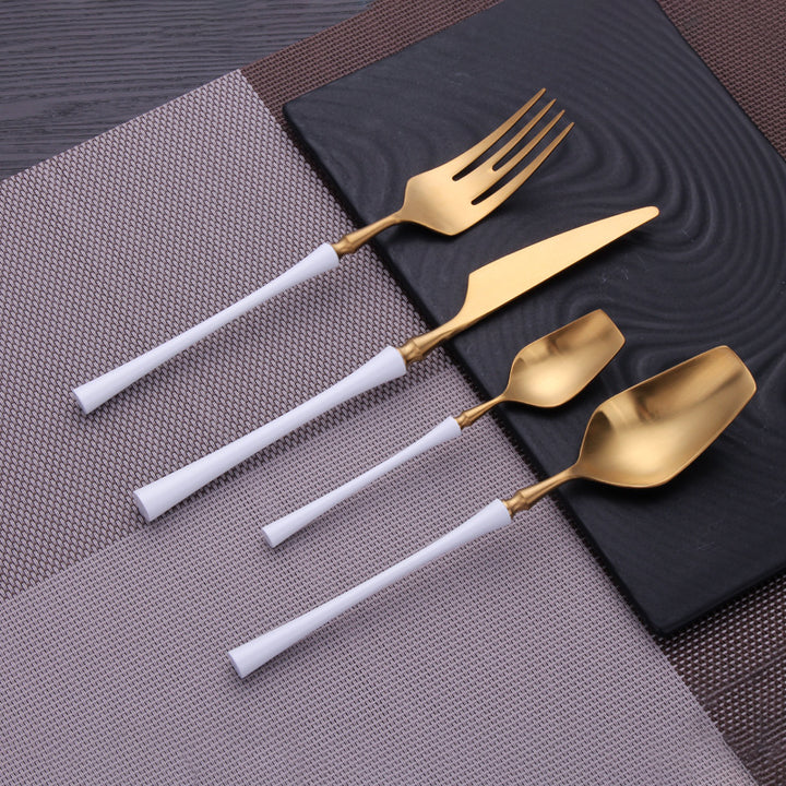 Auriel Gold Cutlery Set (4 piece)