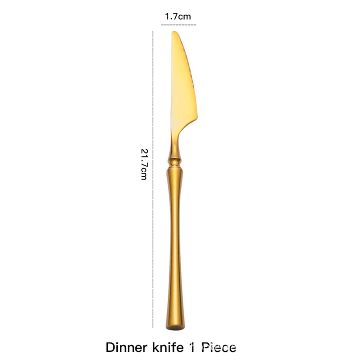 Auriel Gold Cutlery Set (4 piece)