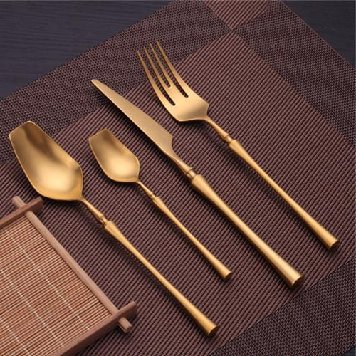 Auriel Gold Cutlery Set (4 piece)
