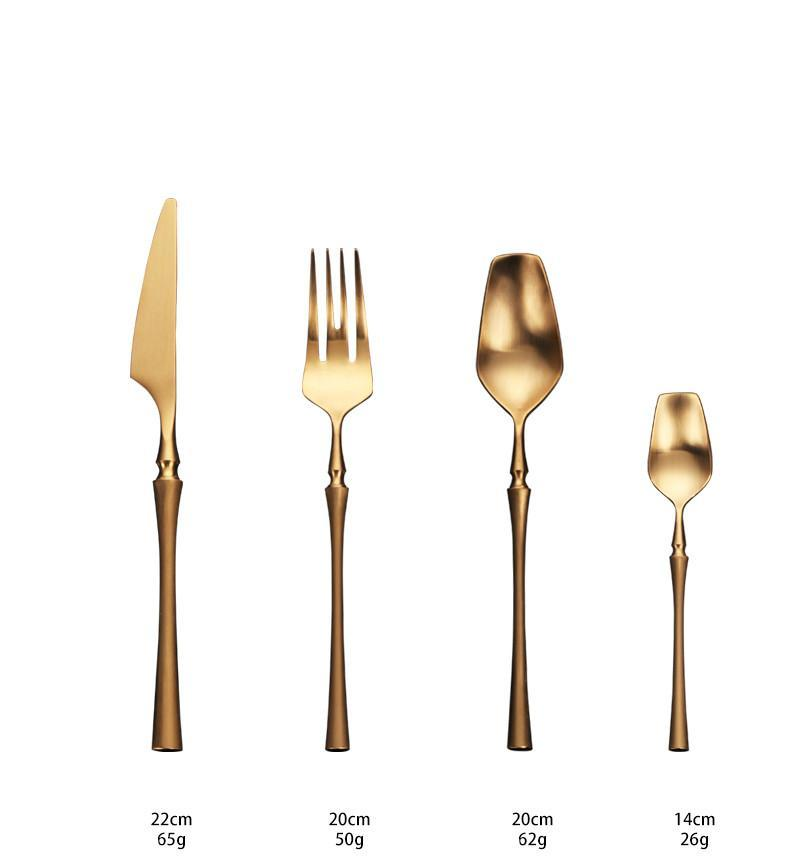 Auriel Gold Cutlery Set (4 piece)
