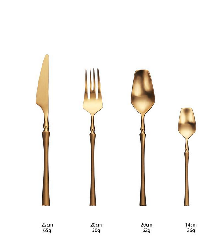 Auriel Gold Cutlery Set (4 piece)