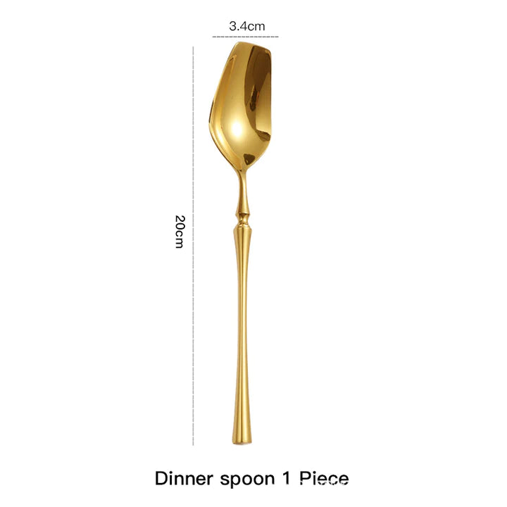 Auriel Gold Cutlery Set (4 piece)