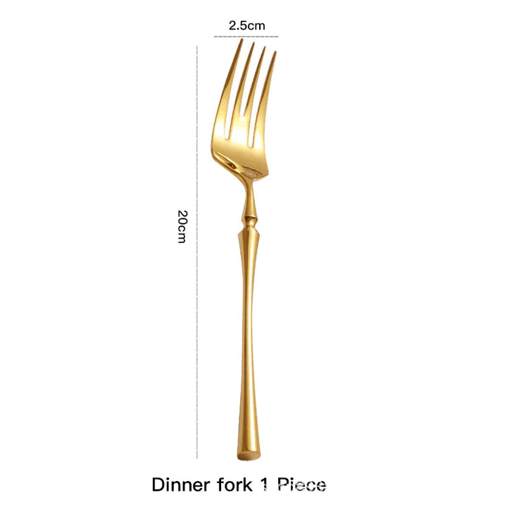 Auriel Gold Cutlery Set (4 piece)