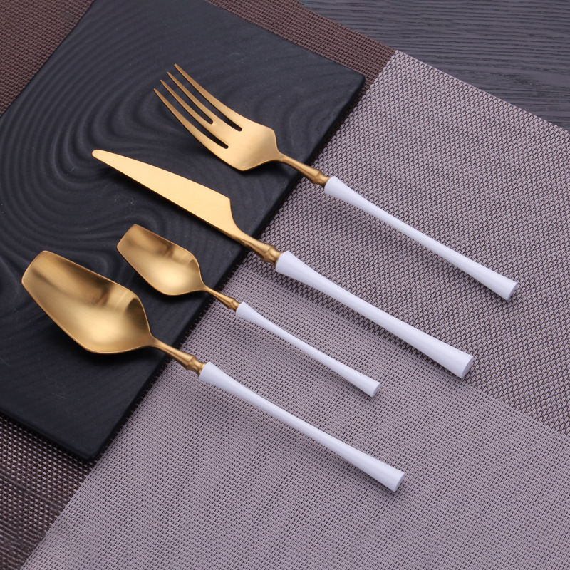 Auriel Gold Cutlery Set (4 piece)